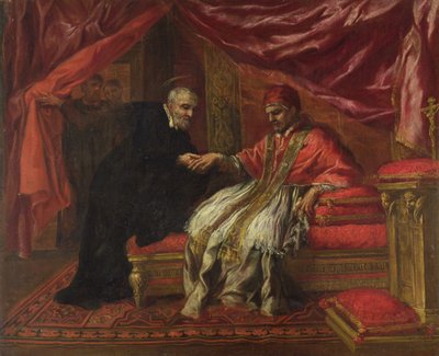 St. Filippo Neri Curing Pope Clemente VIII by Pietro da Cortona